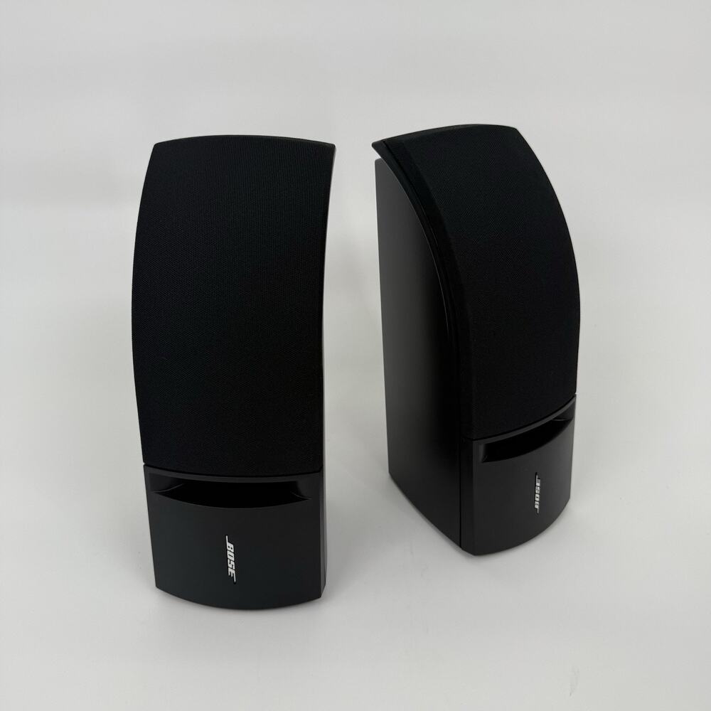 Bose 161 Speaker System Left & Right Black Bookshelf Wall Speakers TESTED Works